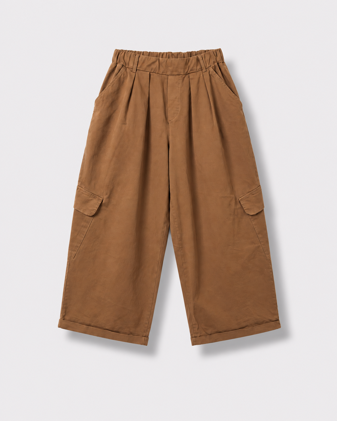 Pantalon Auguste cargo — Camel cacciu — vue à plat