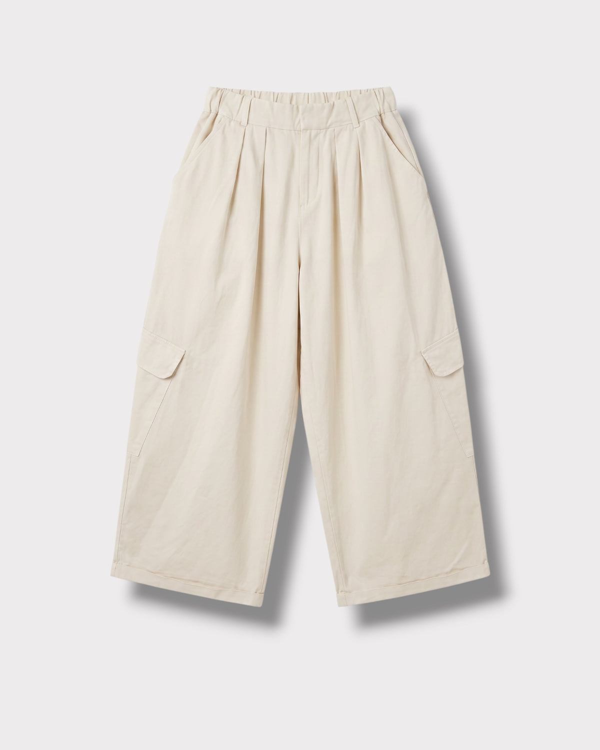 Pantalon Auguste cargo Écru antique — face