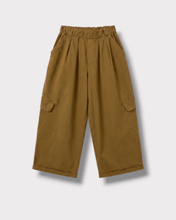 Pantalon Auguste cargo Tabac palude — face