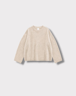 Pull Paquita Beige cachemire, vue de face