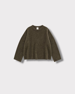 Pull Paquita Kaki hunter, vue de face