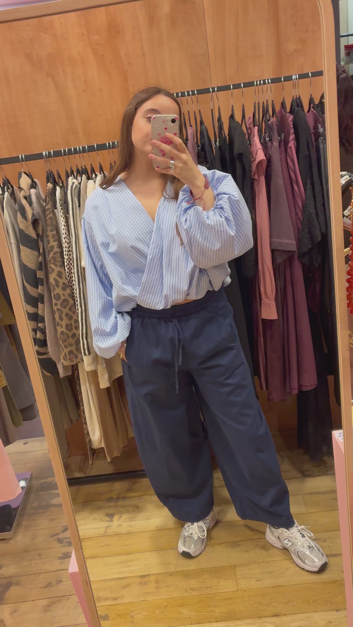 Blouse Chacha ciel rayé — essayage en boutique
