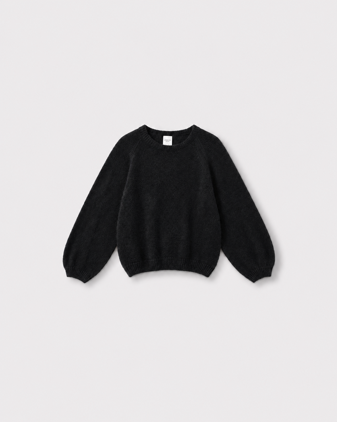 Pull Bobby — Noir — vue à plat