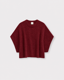 Pull Lise — Bordeaux grenata — vue à plat