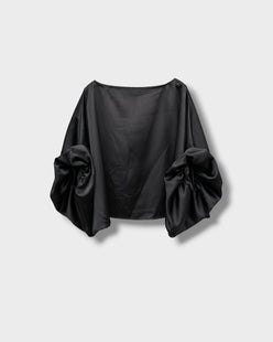 santa noir — vue à plat