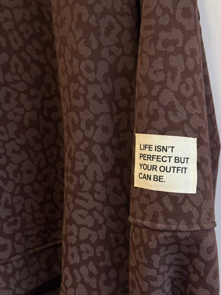 Sweat Solène – Chocolat – détail