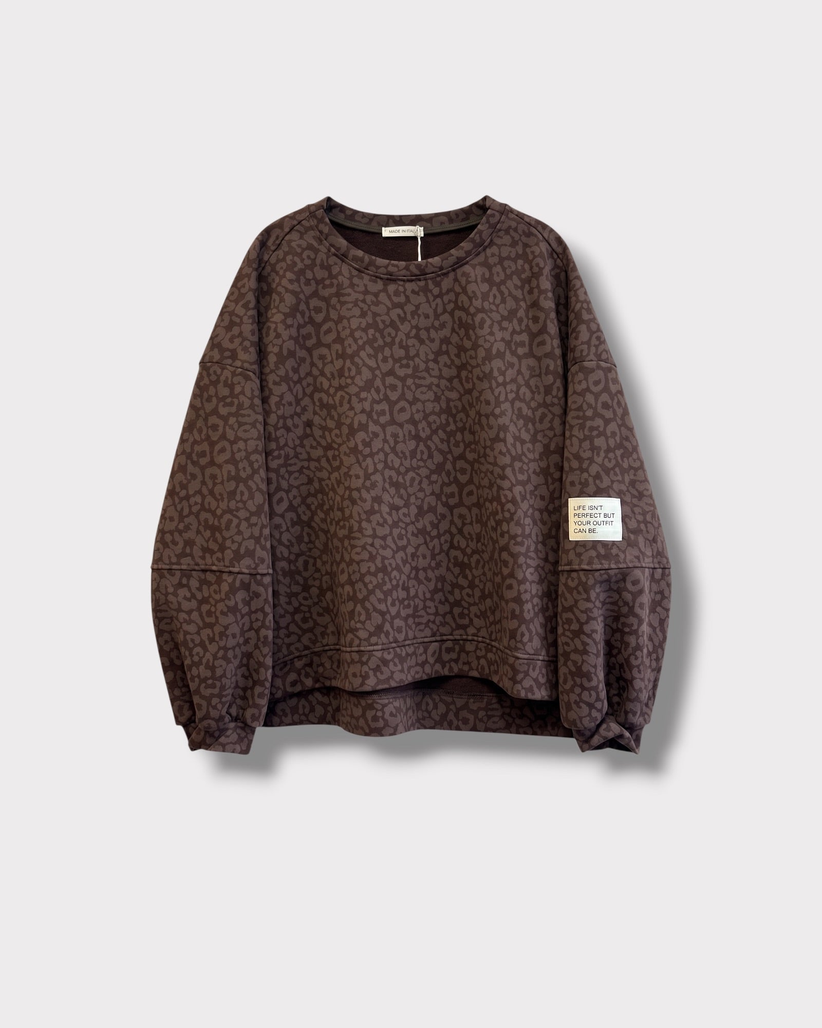 Sweat Solène – Chocolat – face