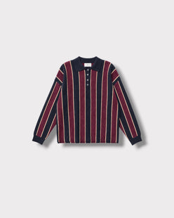 Pull Spada Marine & bordeaux, vue de face