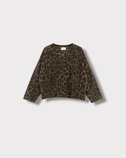 Sweat Léo Kaki hunter — face