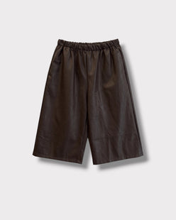 Jupe-culotte Tania – Chocolat – face