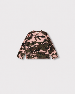 Tee-shirt Helena militaire — Rose & kaki — vue à plat