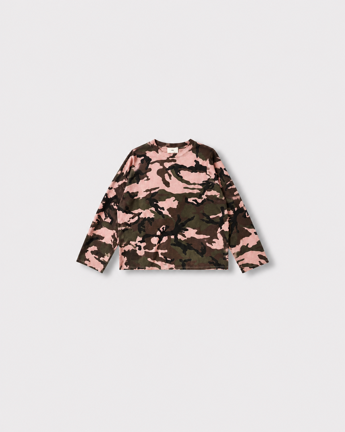 Tee-shirt Helena militaire — Rose & kaki — vue à plat