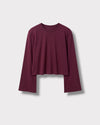 Tee-shirt Paulette Bordeaux grenata, vue de face