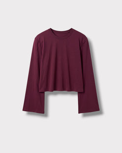 Tee-shirt Paulette Bordeaux grenata, vue de face