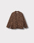 Veste Mahaut léopard camel à plat