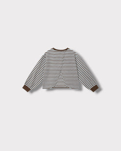 Tee-shirt Marinière Violeta Choco & ciel, vue de dos