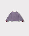 Tee-shirt Marinière Violeta Ciel & bordeaux, vue de dos