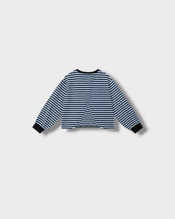 Tee-shirt Marinière Violeta Ciel et bleu, vue de dos