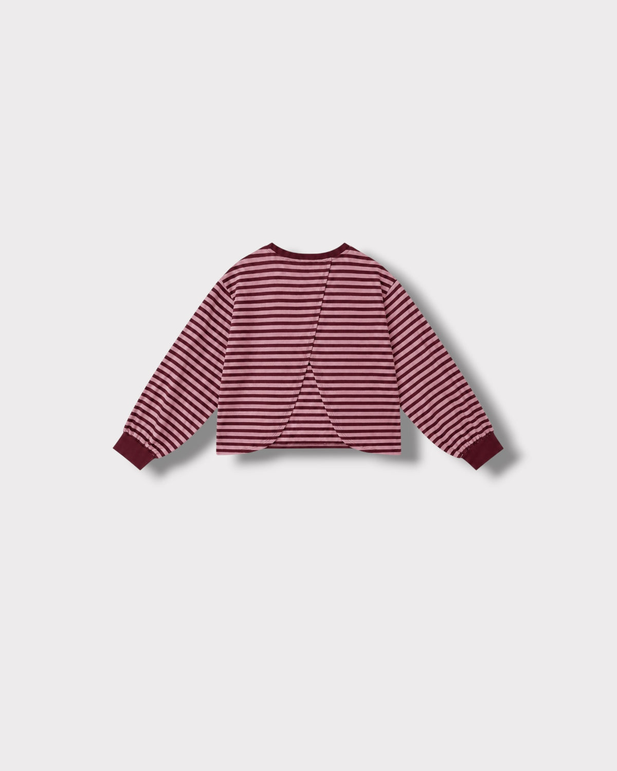 Tee-shirt Marinière Violeta Rose & bordeaux, vue de dos