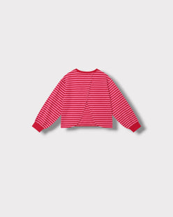 Tee-shirt Marinière Violeta Rouge & rose, vue de dos