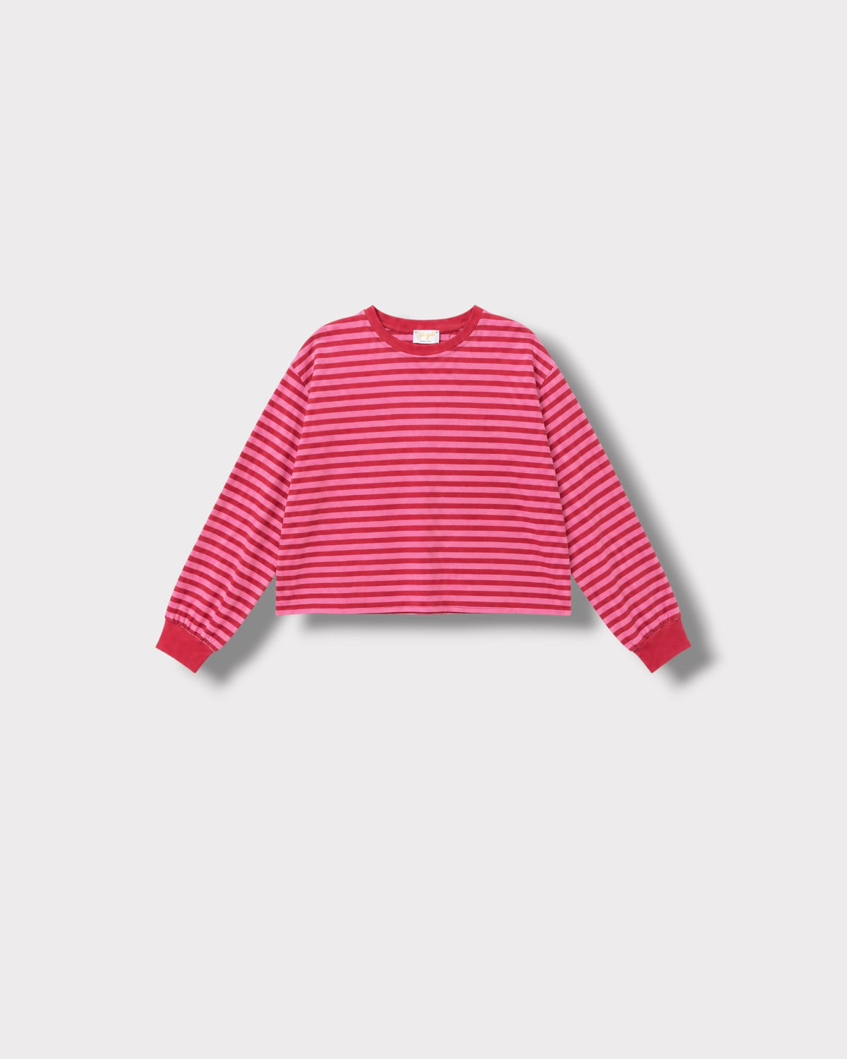Tee-shirt Marinière Violeta Rouge & rose, vue de face