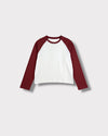 Tee-shirt baseball blanc et Rouge valentino