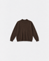 Pull Charlotte Choco moro — flat sur fond gris