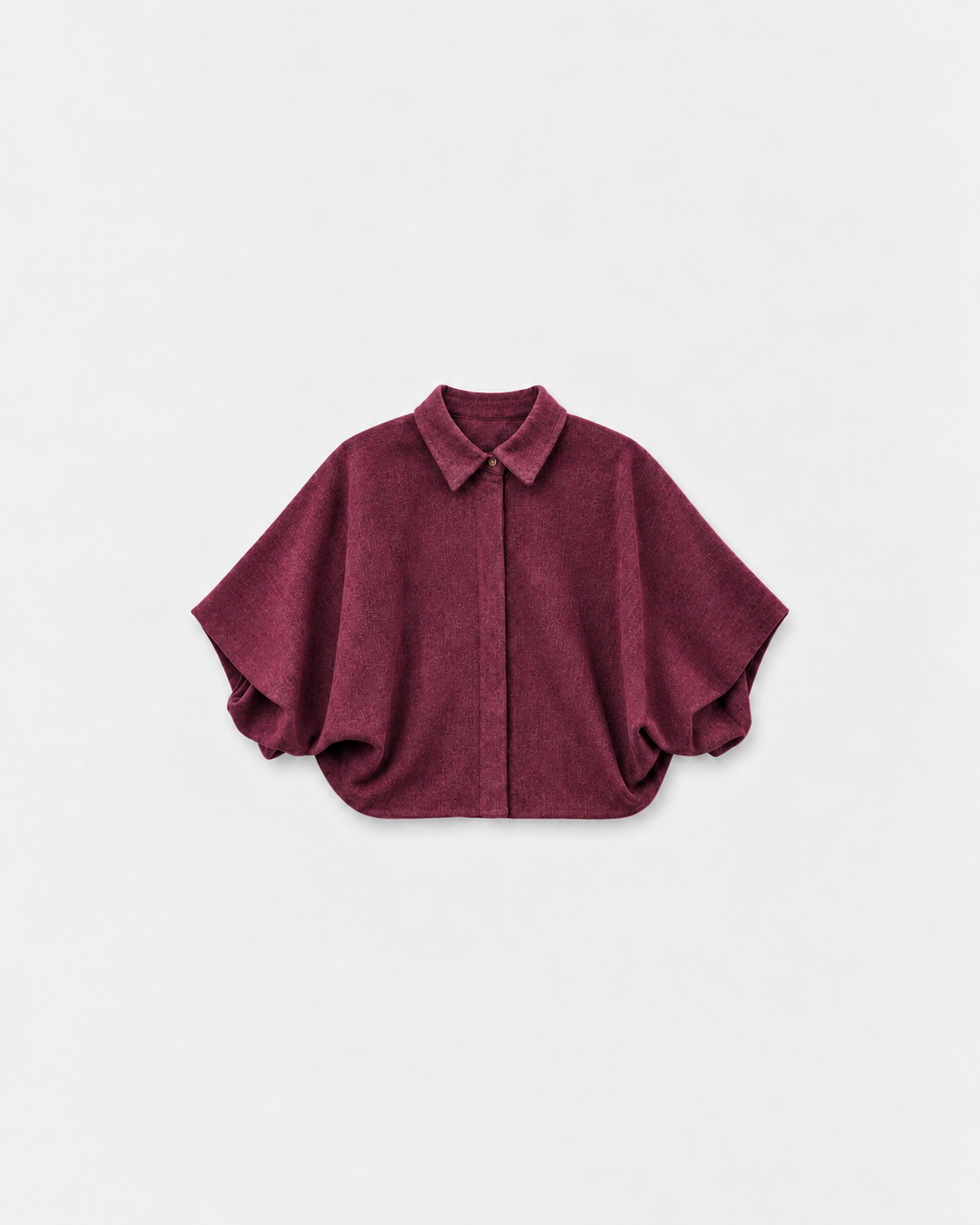 Chemise Pia Acaï à plat sur fond gris