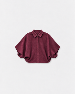 Chemise Pia Acaï à plat sur fond gris