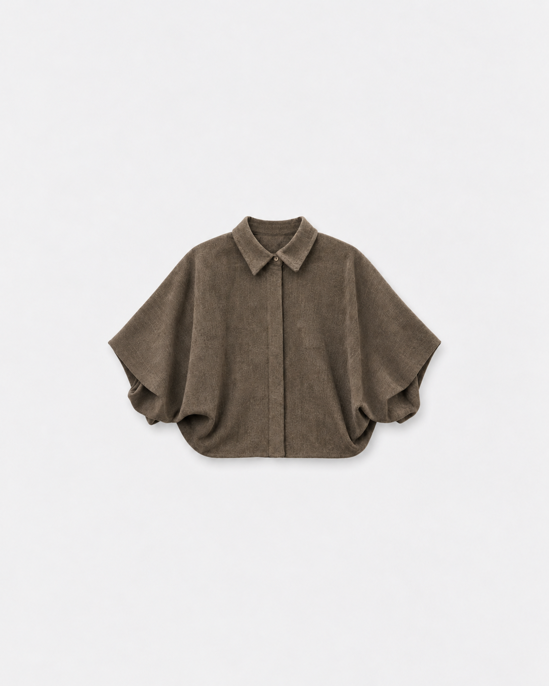 Chemise Pia Tourterelle à plat sur fond gris