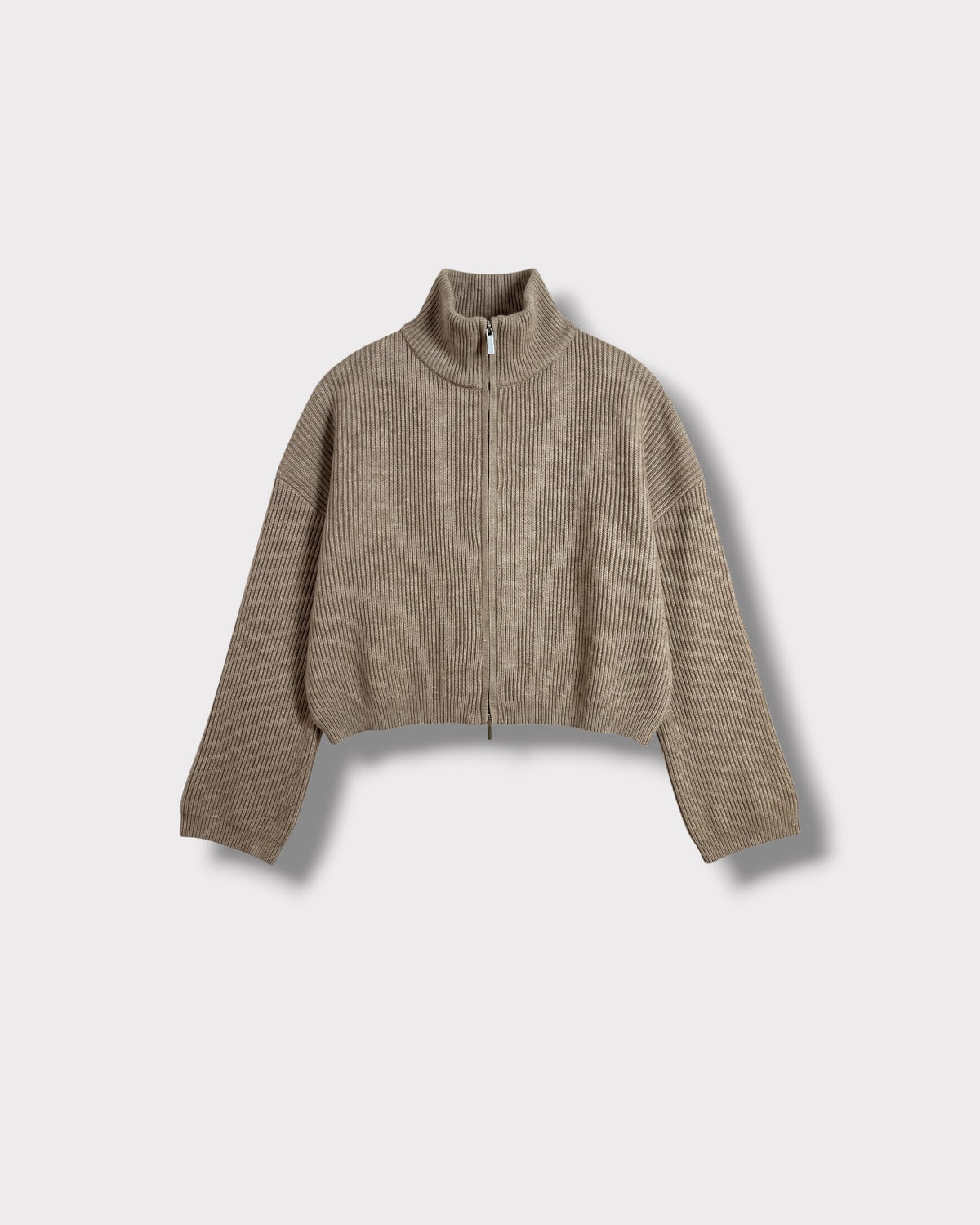 Gilet Chill Beige cachemire zippé