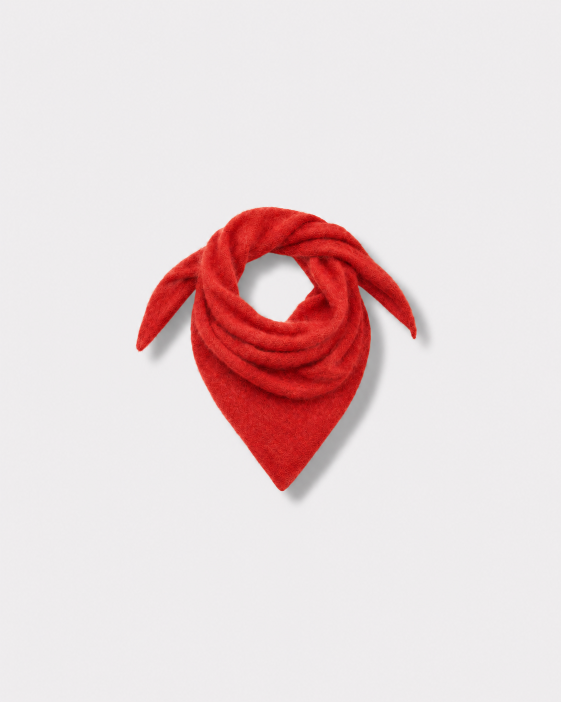 Foulard Ally — Rouge valentino — vue à plat