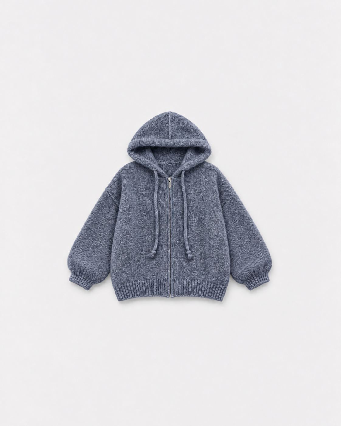 Gilet Capucine Anthracite — à plat sur fond gris