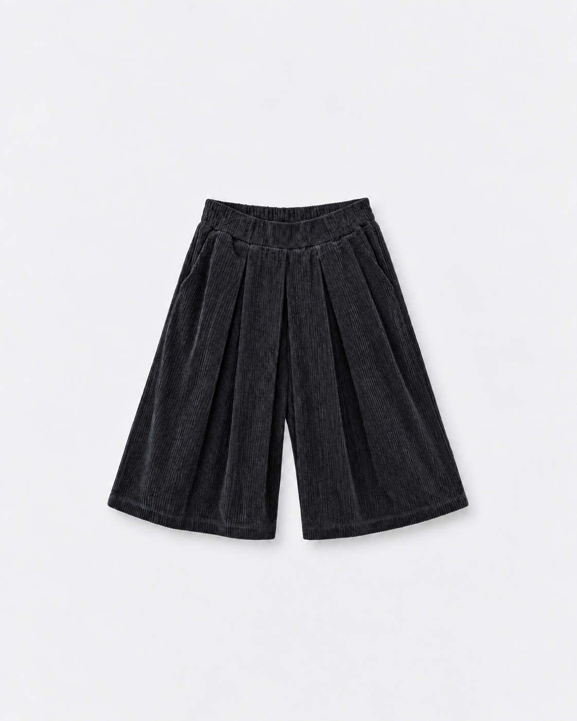 Bermuda Jack Noir — flat sur fond gris