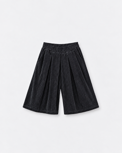 Bermuda Jack Noir — flat sur fond gris
