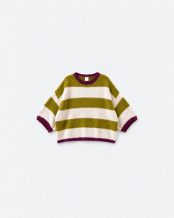 Pull Josy Kiwi — flat sur fond gris