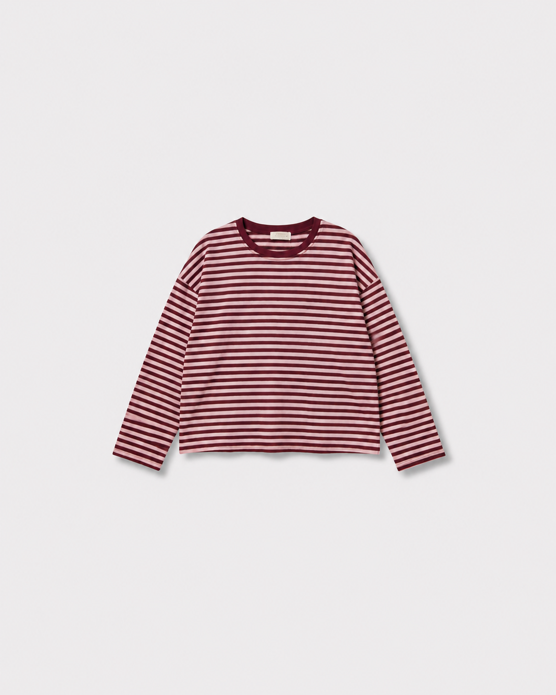 Marinière Rendez-vous — Acaï & rose baby — vue à plat
