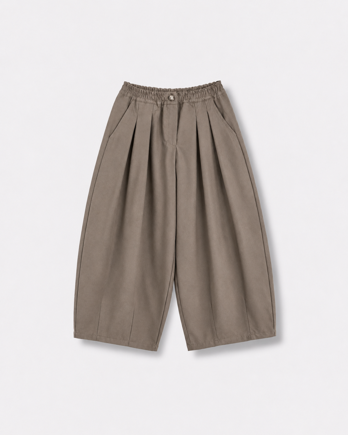 Pantalon balloon Iris Anthracite à plat sur fond gris