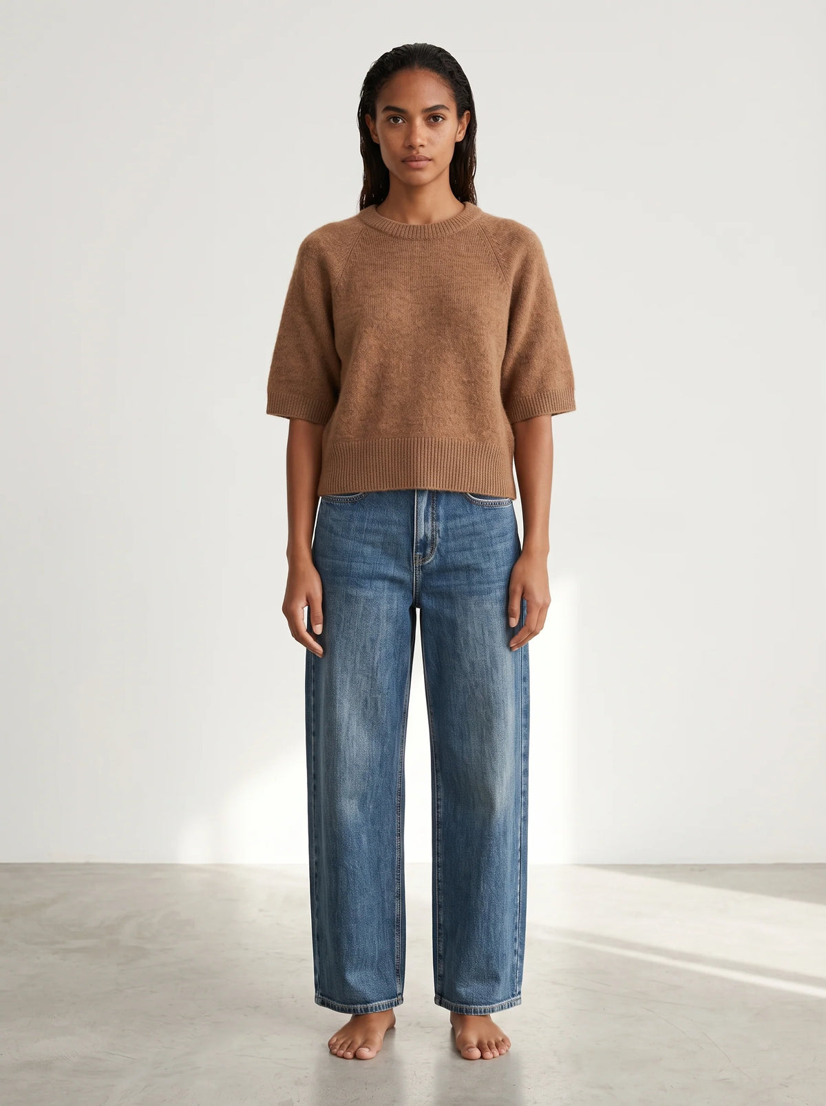 Pull Minnie porté – vue de face
