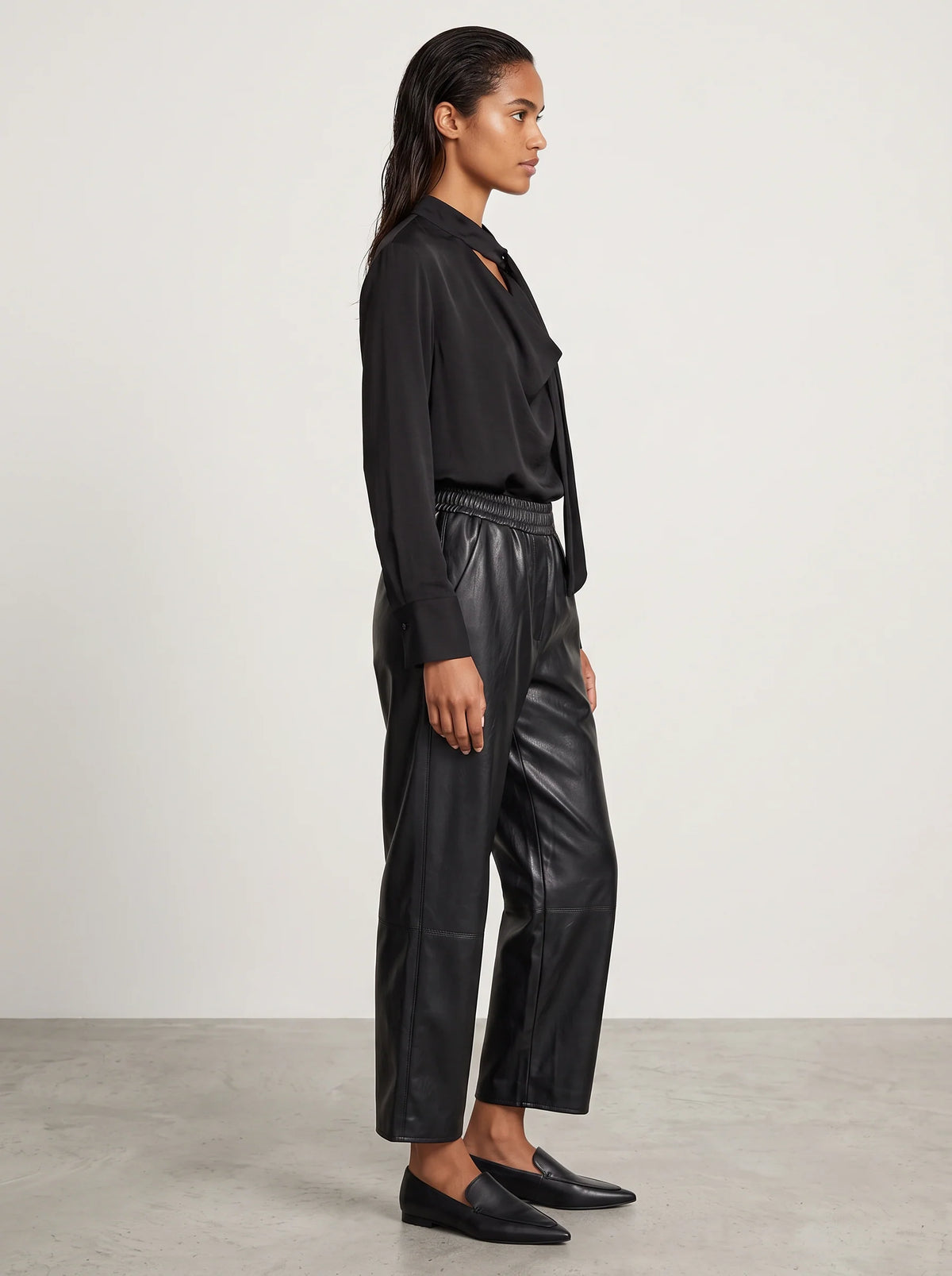 Blouse Aura porté – vue de profil