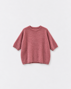 Pull Bestie Bois de rose — à plat
