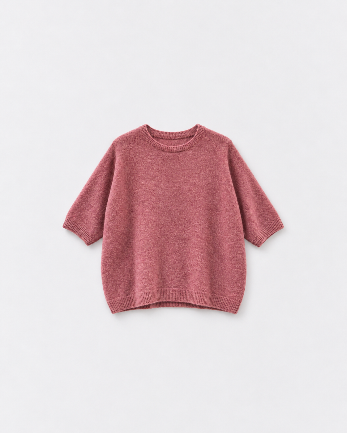 Pull Bestie Bois de rose — à plat