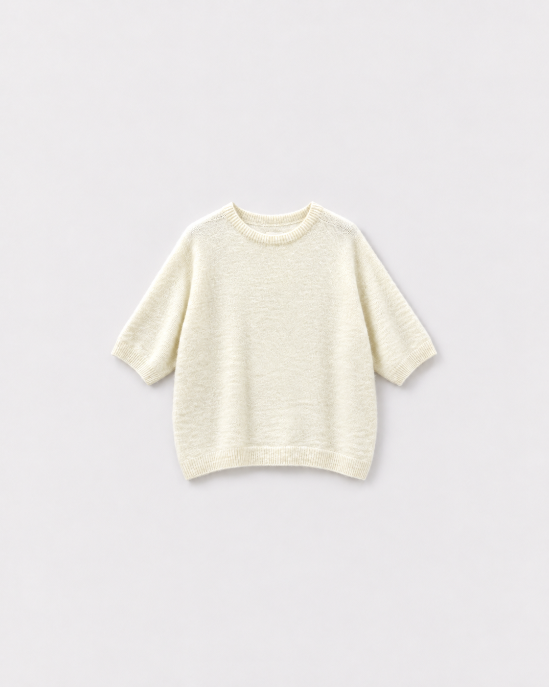 Pull Bestie Ecru — à plat