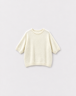 Pull Bestie Ecru — à plat