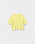Pull Bestie Jaune pastel — à plat