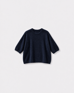 Pull Bestie Marine notte — à plat