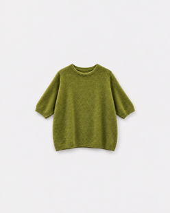 Pull Bestie Olive — à plat