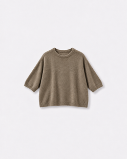 Pull Bestie Taupe fango — à plat
