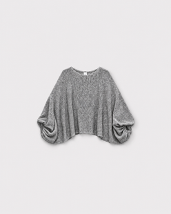 Pull Wind — Gris — vue à plat
